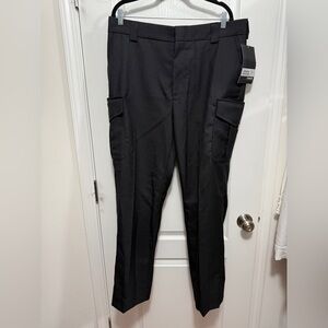 NWT BLAUER 8565 Side Pocket Wool Blend Trousers Pants Black Mens 37 regular X 31